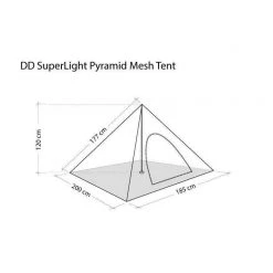 DD Hammocks DD SuperLight Pyramid Mesh Tent Bushcraft